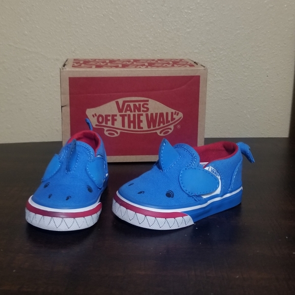 Van's On The Walk Baby Shark Blue Shoes Baby - Picture 3 of 11